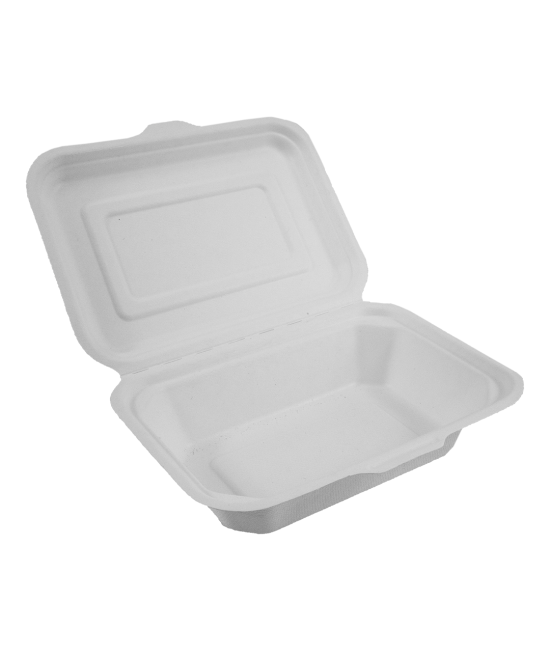 BAGGASSE FP9 SMALL MEAT & CHIPS TRAY (AVE. 250)